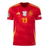 Španielsko Lamine Yamal #19 Domáci futbalový dres ME 2024 Krátky Rukáv